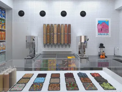 equipped cereal store 3D model