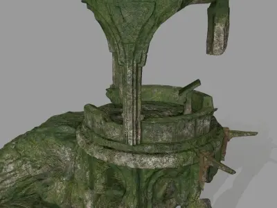 old temple  1 Low-poly 3D model