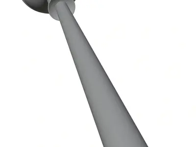 Street lamp in classic form 3D model