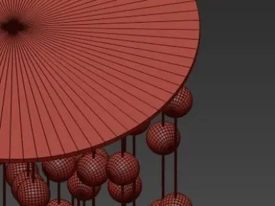 Floating Bubbles chandelier Studio Bel Vetro 3D model