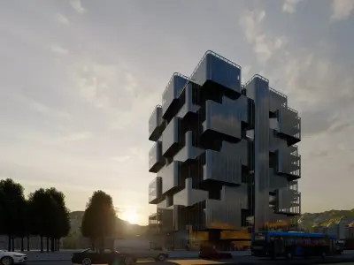 Office Building 3D model