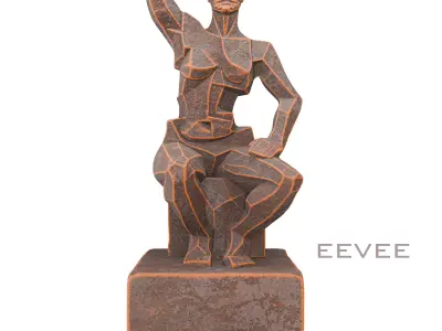Decorative 02 Low-poly 3D model