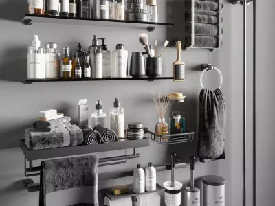 bath room accessores 06 3D model