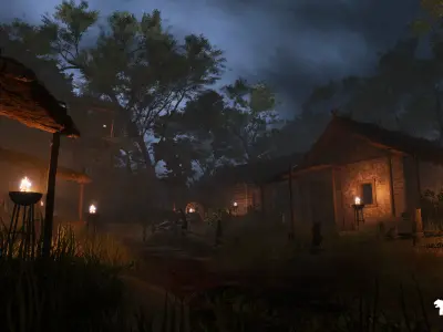 Bandit Valley Village Low-poly 3D model