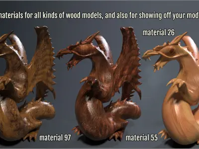 Megapack 100 Wood smart materials for Substance Painter Texture