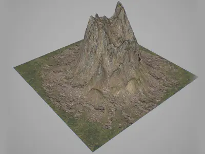Mountains Kitbash Low-poly 3D model