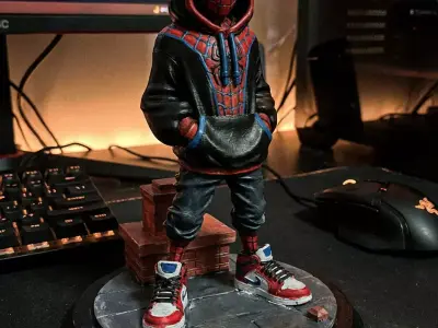 Miles Morales Spider-Man 3D Print  - Spider-Verse STL Free 3D print model