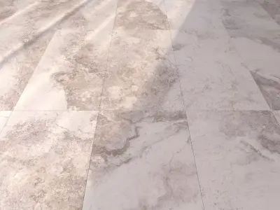 Marble Floor Bizantino Ivory Set 1 Texture