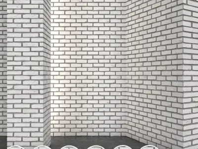 Vandersanden Brick Rainbow White Texture