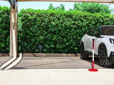 Poles parking 3D model