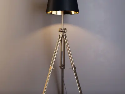 Zuma Line Seville Black and White - Floor Lamp 3D model