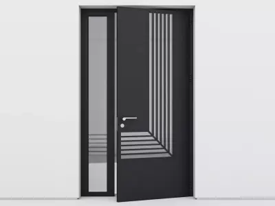 Aluminium door 273 3D model