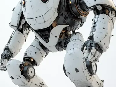 Low Poly Sci-Fi Mech - Basic 3D Model for Games 3D model