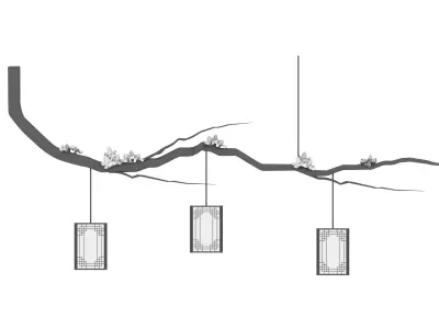 Japanese light 3D model