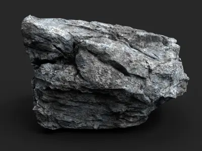 Rock 16-10 Low-poly 3D model