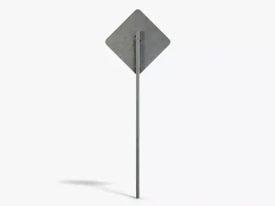 Slow Sign Low-poly 3D model