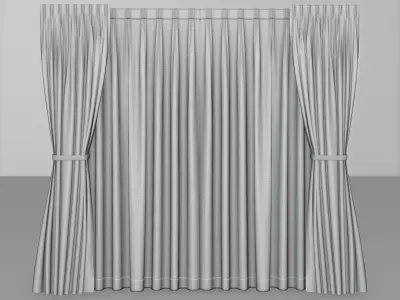 curtain pinch pleat Free 3D model