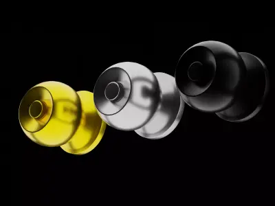 Door handle 3D model