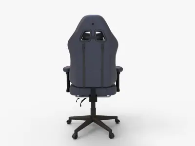 GTRACING Gaming Chair with Footrest 3D model