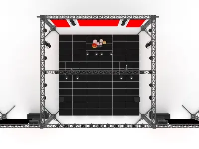 Concert Stage 3D model
