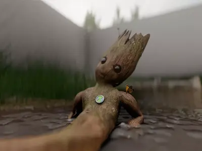 Baby Groot - Guardians of the Galaxy Low-poly 3D model