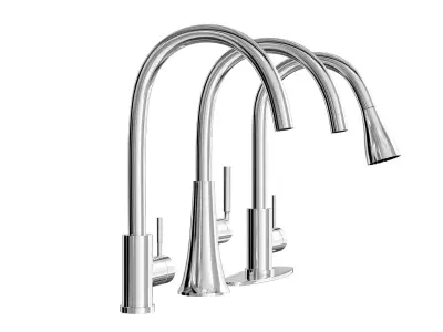 kitchen faucets set Free 3D model