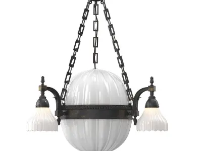 Moonstone Chandelier by Jefferson and Co England Circa 1910 3D model