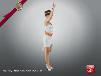 Casual Female A CC 21 30 002 3D model