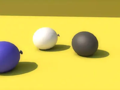 BALLOONS three balls 3D model