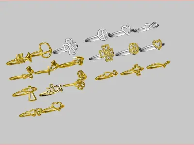 Light Rings - 20 Models 3D print model