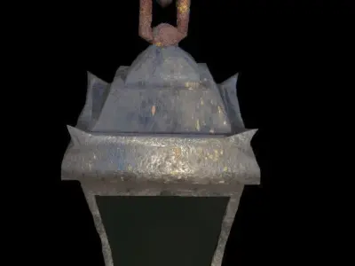 Lantern - PBR - Dirty Textured Low-poly 3D model