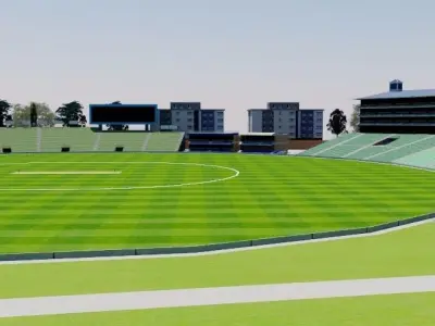  Wanderers Stadium - Johannesburg Low-poly 3D model