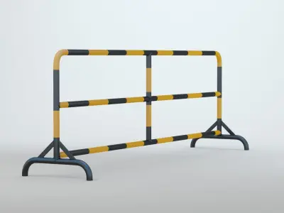 Road Barrier 3D model shop