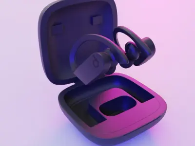 BEATS POWERBEATS PRO NAVY Low-poly 3D model