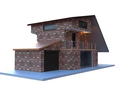 House drawing 3D model