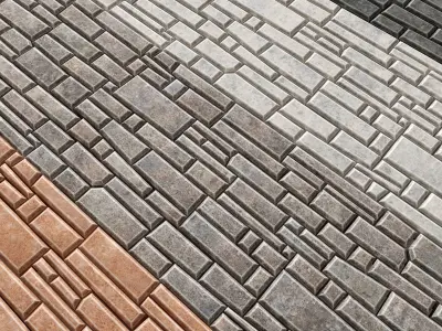 Paving brick bevel 3D model