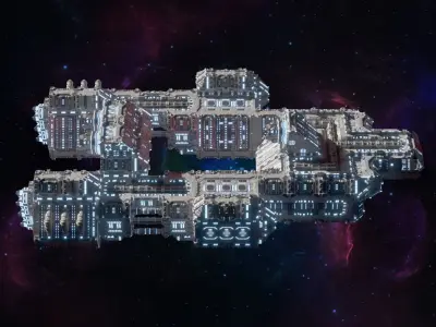 Space Ship Sci Fi  3D model