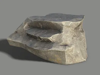 Mountain Rock 07 Low-poly 3D model