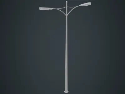 Street Light 6A Low-poly 3D model