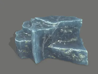 Rock Set Low-poly 3D model 37