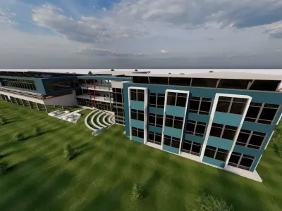 School-University- High School 3D model