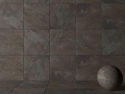 Stone Wall Tiles Rajasthan Black 80x80 Set 3 Texture