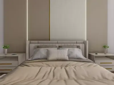 Elite Bedroom Interior Design 3D model