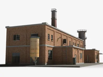 Factory xx1 Low-poly 3D model purchase