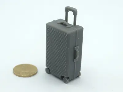 miniature Rolling suitcase 1 3D print model