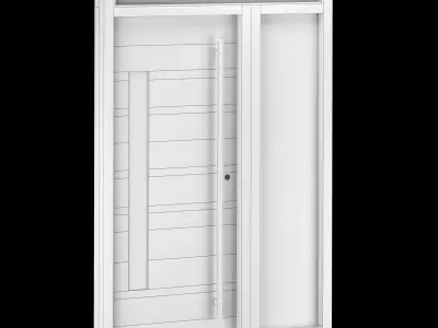 Exterior Large Doors 3D model 3