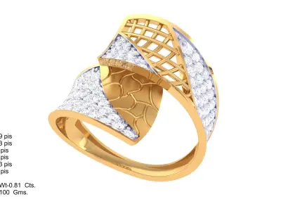  Women Ring MTL 3dm STL OBJ FBX Details 3D print model 104