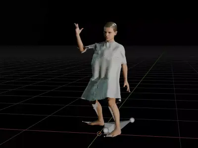 Stranger Things Eleven Season 1 Realistic Character Fully Rigged Low-poly 3D model