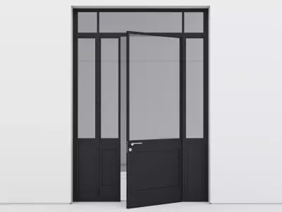 Aluminium door 253 3D model