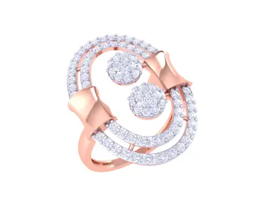Women Ring MTL 3dm STL OBJ FBX Details 3D print model 2